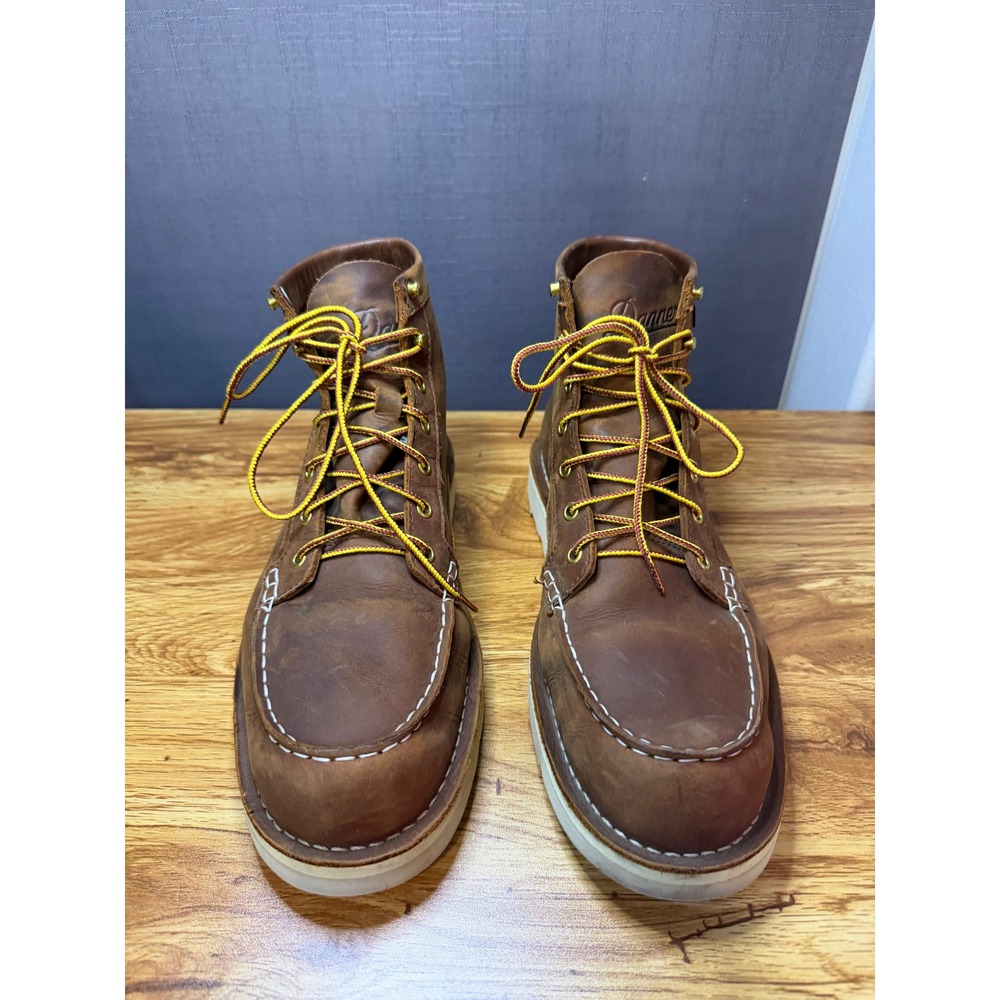 Danner Men's Brown (Tobacco) Bull Run Moc Toe 6" Work Boots Sz 12D